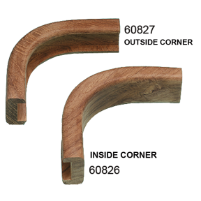 Teak Bulkhead Corner Molding