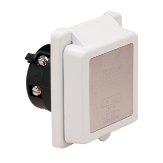 Standard Plastic 50 Amp 125&frasl;250V Easy Lock&trade; Shore Power Inlet