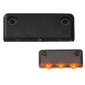 BLACK SURFACE LIGHT 3 AMBER LED