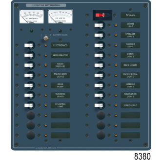 12V A SERIES PANEL 22 POS VOLT/AMMETER