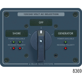 DC Water Resistant Black Circuit Breaker Panels, Horizontal - 8 Switches