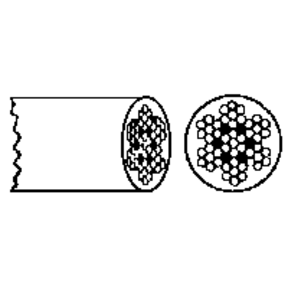 7x7 White Vinyl-Coated Wire