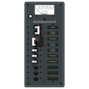 120V A SERIES PANEL 2 MAIN 6 POS VOLT