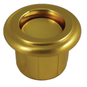 SATIN BRASS PUSH BUTTON & BASE TLP