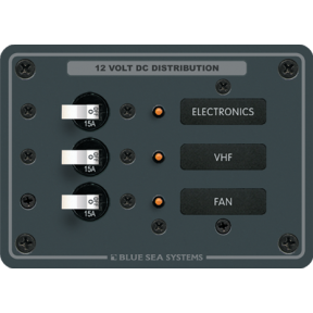 DC 3 Position Circuit Breaker Panel
