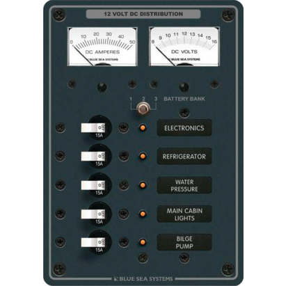 DC 5 Position Circuit Breaker Panel