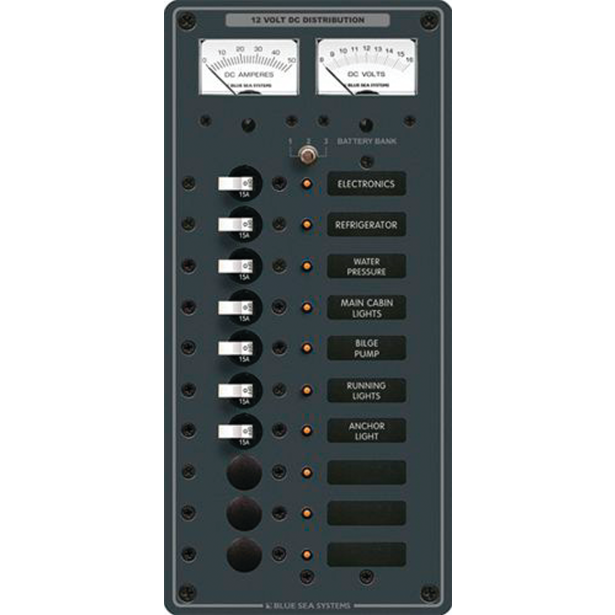 DC 10 Position Circuit Breaker Panel