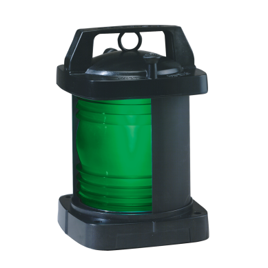 24/120/220V 3NM BLK SGL SIDELIGHT GRN