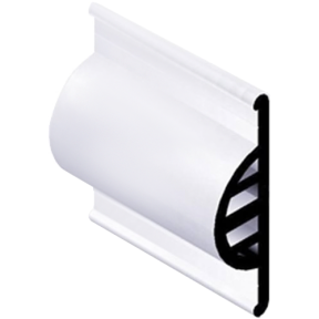 COMM SIDE GUARD WHT 10FT STRAIGHT