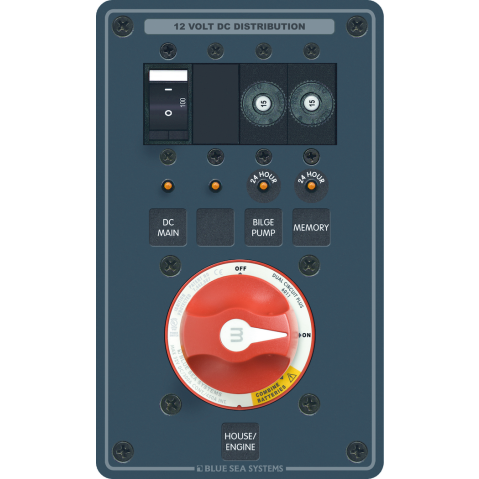 Triple Battery Bank Management/DC Distribution Panel - 300A m-Series Battery Switches