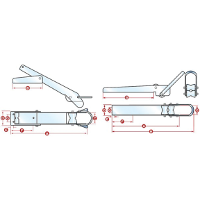 BOW ROLLER CLAW ANCHOR TO 44#