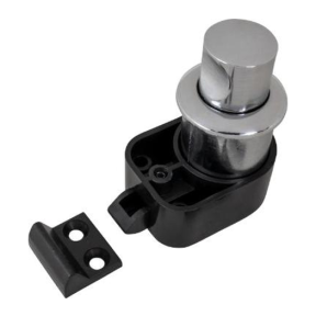 PUSH BUTTON RIM LATCH CHROME/PLAST.