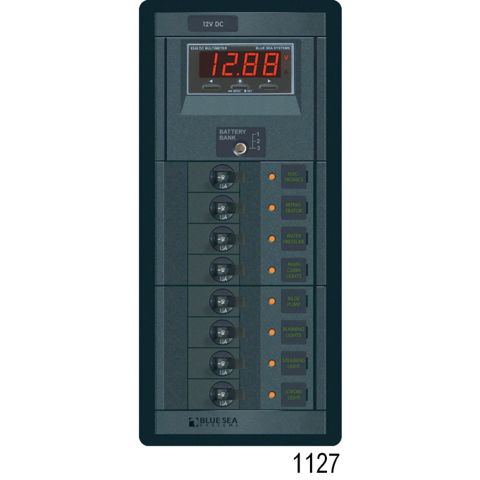 360 Panel System 120 Volt AC Accesory Panel, Rocker AC 8 Pos.