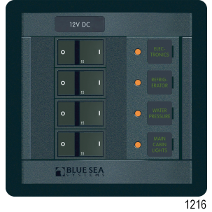 360 Panel Systems DC with Meters - 12 Positions, Rocker