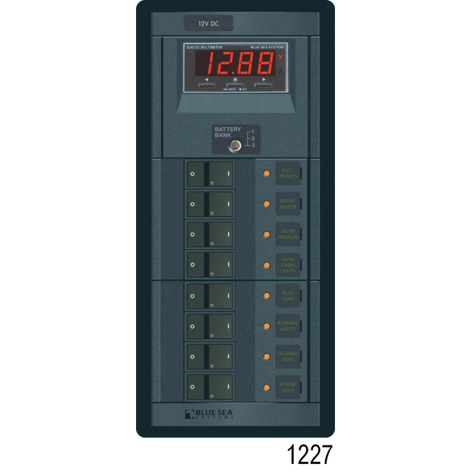 360 Panel System 120 Volt AC Accesory Panel, Rocker AC 8 Pos.