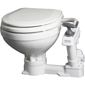 COMPACT MANUAL MARINE TOILET