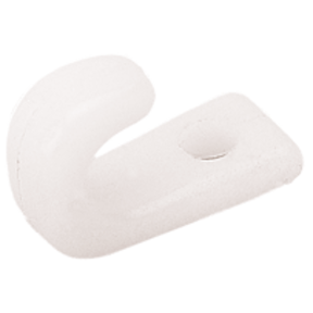 NYLON LASHING HOOKS WHITE 1 HOLE
