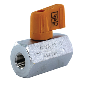 MINI VALVE, CHROME PLATED 1/2 PIPE
