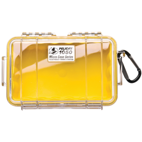 1050 MICRO CASE  CLR TOP/YEL LINER