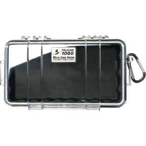 1060 MICRO CASE CLR TOP/BLK LINER
