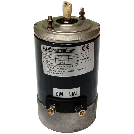 Electric Windlass Motor Marlin/Dorado/Project 500 - 700 W, 12V, 2 Terminal