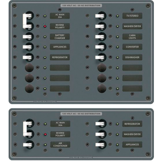 AC Main + Additional Positions Horizontal Circuit Breaker Panel