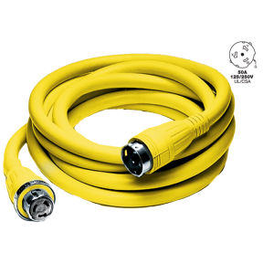 50 A 125&frasl;250V Shore Power Cords