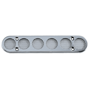 7-1/4X1-1/2IN CHR BRS OVAL VENTILATOR