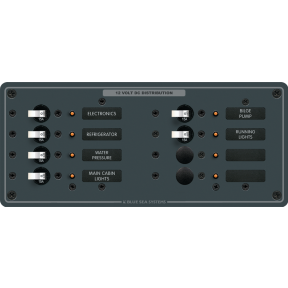 DC 8 Position Circuit Breaker Panel