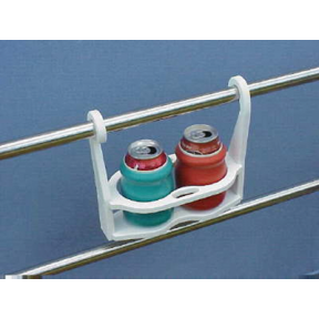 Rail-Mount Hanging Double Drinkholder
