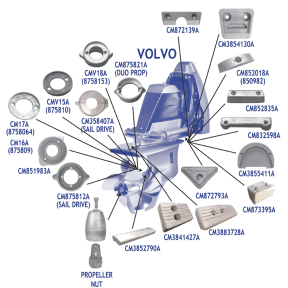 Volvo Penta Anode Kit -  Aluminum