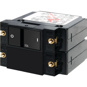 AC/DC Double Pole Flat Rocker Circuit Breakers