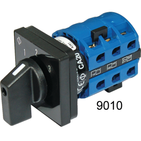 #9010 120V AC 3-Source Selector Rotary Switch &amp; Panels - 30A