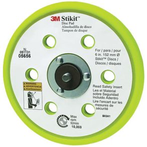 Stikit Dust Free Low Profile Backing Pad - 6"