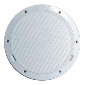 dp63tk of Beckson Pry Out Deck Plate, 6" Thin Rim Khaki