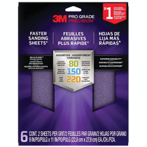 Pro Grade Precision Faster Sanding Sanding Sheets - 9" x 11"