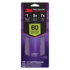 Pro Grade Precision Faster Sanding Sheets - 3-2/3" x 9"