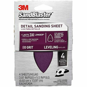 80 grit of 3M SandBlaster Sheets for Mouse Sanders
