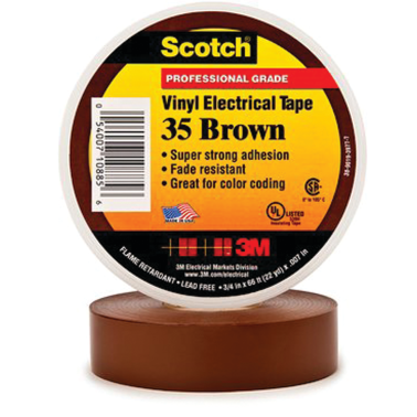 Scotch 35 Vinyl Electrical Tape For Color Coding