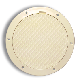 6IN BEIGE PRY OUT DECK PLATE