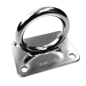 SS PE-3-SF FLAT BASE POLE MAST PAD EYE