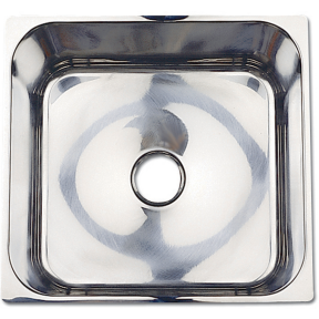 SS SINK 14-1/4IN X 14-1/4IN: 7-1/4IN D