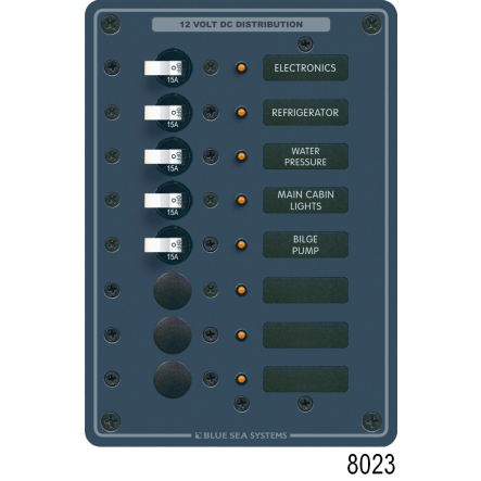 DC 3 Position Circuit Breaker Panel