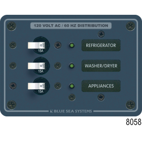 AC Circuit Breaker Sub-Panels, 10 x 15A (3 Empty) 