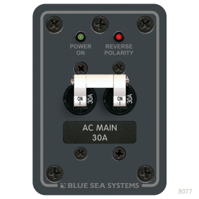 120 Volt AC Main Circuit Breaker Panel, 120V A SERIES PANEL 1 x 50A