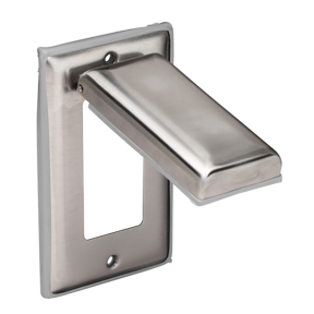 SS COVER F/GFCI DUPLEX RECEPTACLE