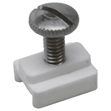 NYLON .85 TRACK SLIDE LOCK WHT *PR*