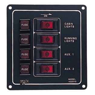 4 & 6 Rocker Switch DC Fuse Panels