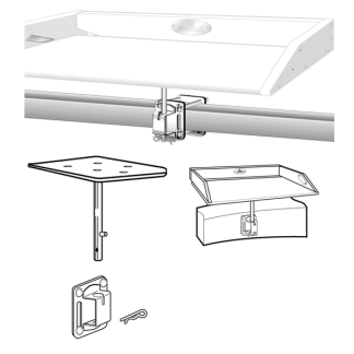 Side (Bulkhead) Mount or Square&frasl;Flat Rail Table Mount