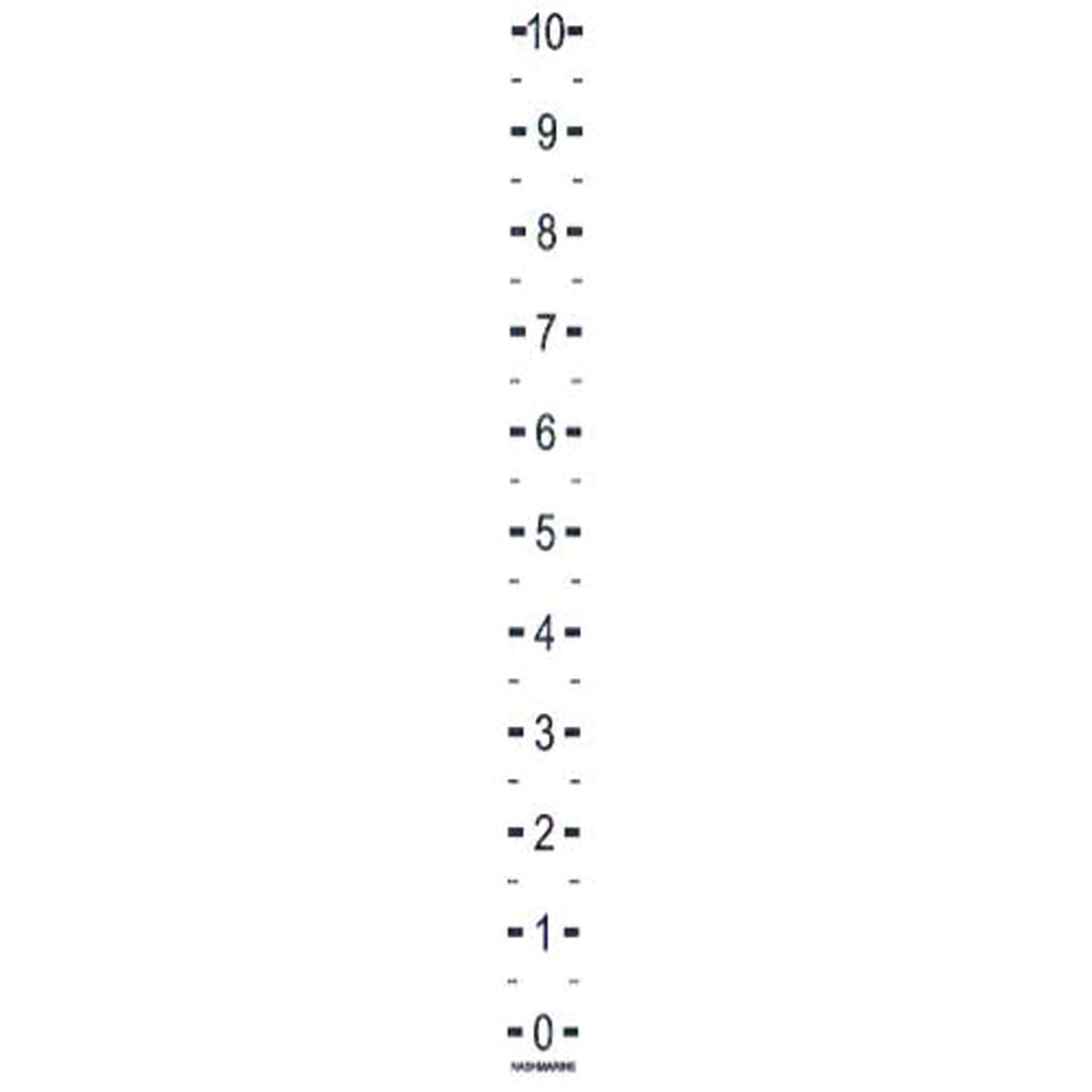STICK-ON LINEAR SCALE LABEL(0IN-10IN)